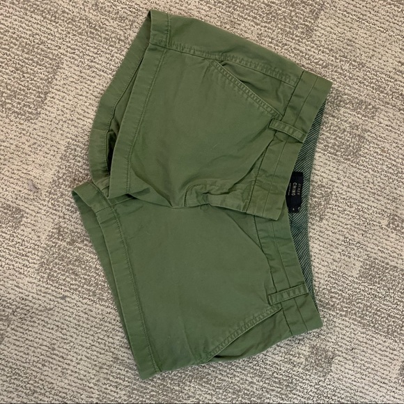 J. Crew chino shorts, olive green, 3” inseam, 4/27 - Picture 1 of 6